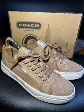 Coach Canvas Sneakers Wmns Sz 10 B Box